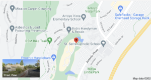 The Alicante Condo Complex goggle map location for referencing in my OC Property Sisters Ultimate Guide of Rancho Santa Margarita Condos for sale 