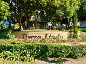 The Tierra Linda condo complex over by Tijeras Creek Golf Course. The sign, landscape, and condos, in RSM, Rancho Santa Margarita